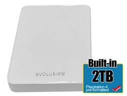 Avolusion Z1-S 2TB USB 3.0 Portable External Gaming PS4 Hard Drive